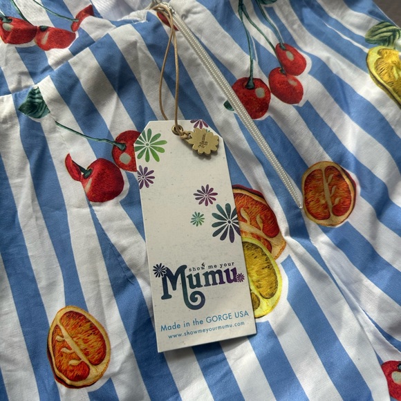 Show me your mumu Addison cherry romper NWT - Picture 9 of 9